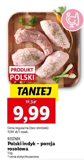 Lidl Porcja rosołowa z indyka rzeźnik codzienna dostawa oferta