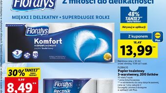 Lidl Papier toaletowy komfort floralys oferta