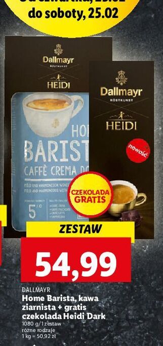 Kawa dallmayr home barista caffe crema dolce