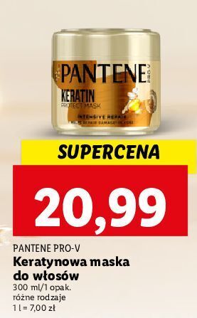 Lidl Maska do włosów intensywna regeneracja pantene pro-v oferta