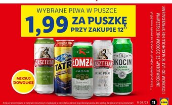 Lidl Piwo tatra jasne pełne oferta