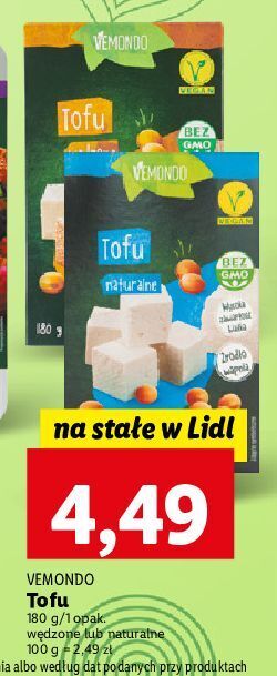 Lidl Tofu wędzone vemondo oferta