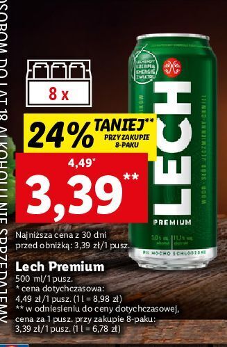 Lidl Piwo lech premium oferta