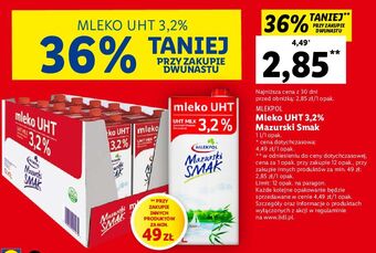 Lidl Mleko 3.2% mazurski smak oferta