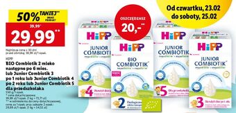 Lidl Mleko 2 hipp bio combiotik oferta