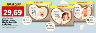 Lidl Pieluchomajtki 4 maxi lupilu pants premium oferta