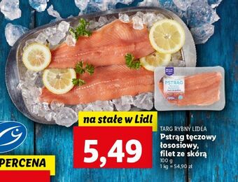 Lidl Pstrąg tęczowy łososiowy targ rybny lidla oferta