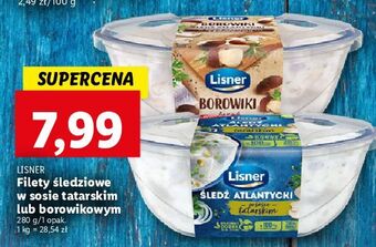 Lidl Filety śledziowe w sosie grzybowym z borowikami lisner oferta