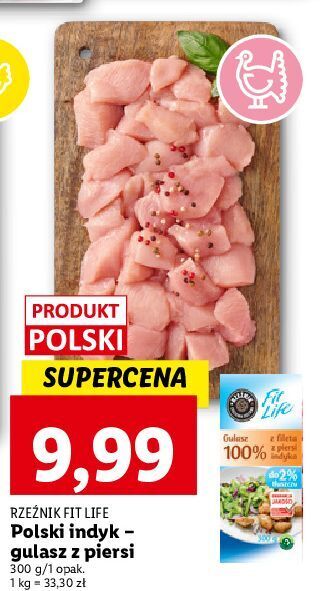 Lidl Gulasz z piersi indyka rzeźnik codzienna dostawa fit life oferta