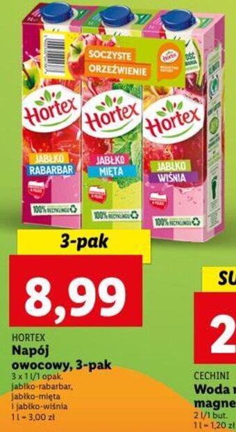 Lidl Hortex Napój owocowy 3x1l oferta