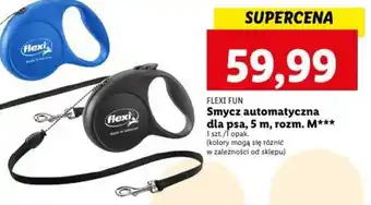 Lidl Flexi Fun Smycz automatyczna dla psa 5m, rozm. M oferta