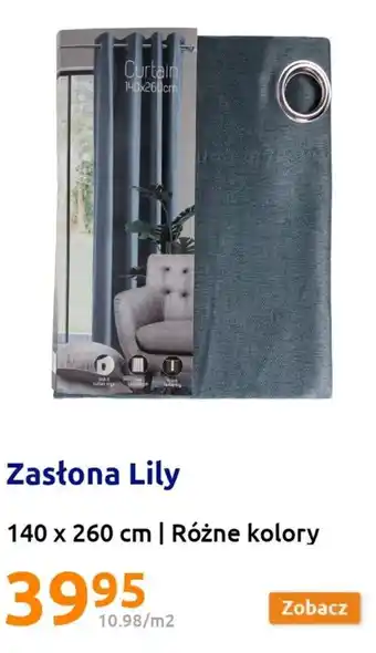 Action Zasłona Lily 140x260cm oferta