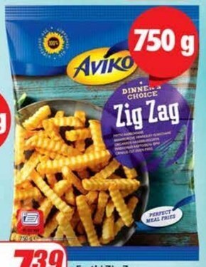 Dino Aviko zig zag frytki karbowane 750 g oferta