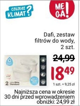 Rossmann Dafi zestaw filtrów do wody 2 szt. oferta