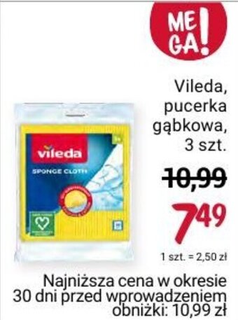 Rossmann Vileda pucerka gąbkowa 3 szt. oferta