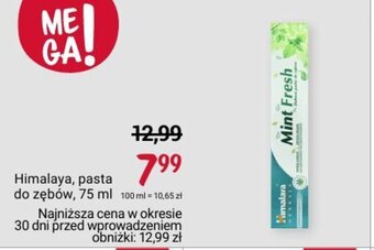 Rossmann Himalaya pasta do zębów 75 ml oferta