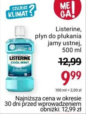 Listerine płyn do płukania jamy ustnej 500ml