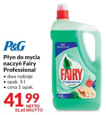 Makro P&G Płyn do mycia naczyń Fairy Professional 5l oferta