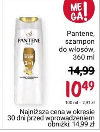 Rossmann Pantene szampon do włosów 360 ml oferta