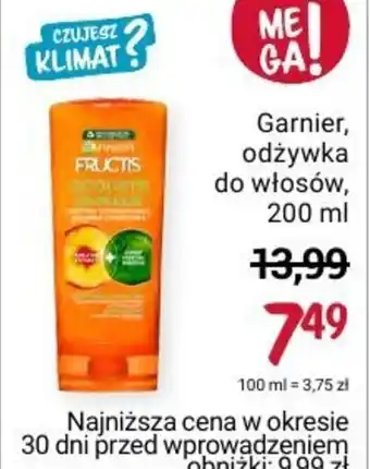 Rossmann Garnier odżywka do włosów 200ml oferta