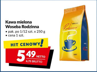 Makro Woseba kawa mielona rodzinna 250g oferta