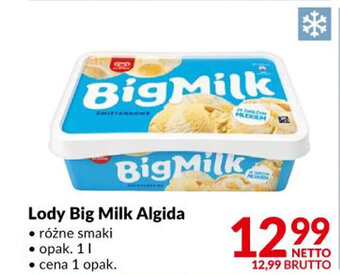Makro Algida lody big milk 1l oferta