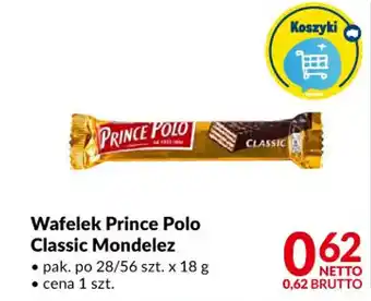 Makro Mondelez wafelek prince polo classic 18g oferta