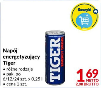 Makro Tiger napój energetyzujący 0,25l oferta