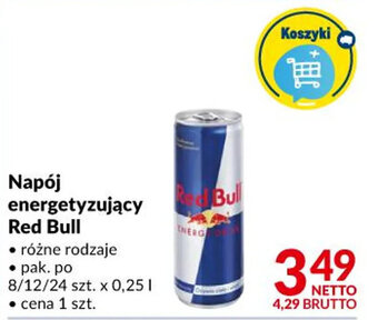Makro Red Bull napój energetyzujący 0,25l oferta