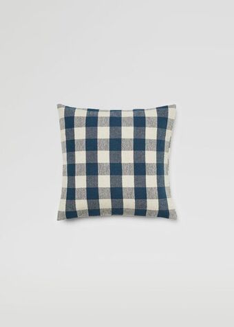 MANGO Poszewka na jaśka z bawełny i lnu w paski 45 x 45 cm oferta