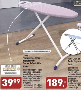 ALDI Leifheit Pokrowiec na deskę do prasowania Thermo Reflect Glide oferta