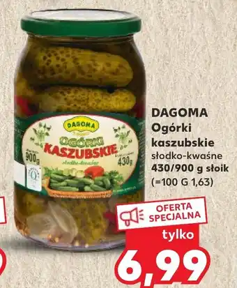 Kaufland Dagoma Ogórki kaszubskie 430/900g oferta