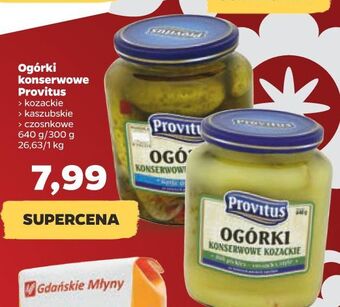Netto Ogórki konserwowe kozackie provitus oferta