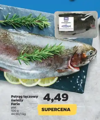 Netto Pstrąg tęczowy filet ze skórą fario oferta