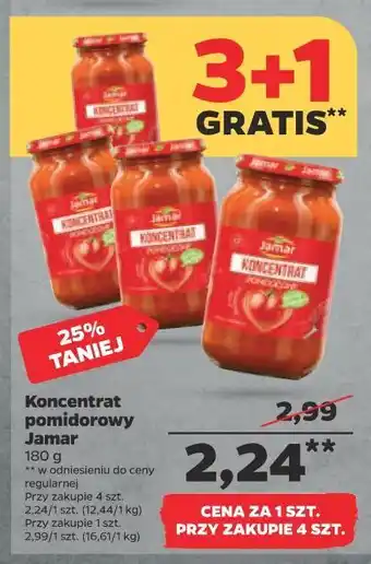 Netto Koncentrat pomidorowy 30 % jamar oferta
