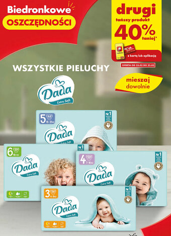 Biedronka Dada Wszystkie pieluchy oferta