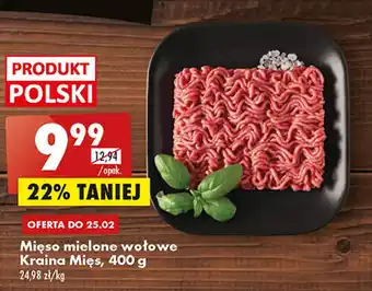 Biedronka Kraina Mięs Mięso mielone wołowe 400g oferta