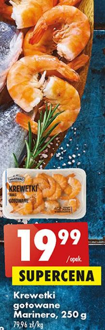 Biedronka Marinero Krewetki gotowane 250g oferta