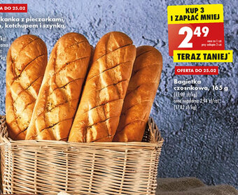Biedronka Bagietka czosnkowa 165g oferta