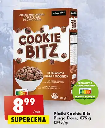 Biedronka Pingo Doce Płatki Cookie Blitz 375g oferta