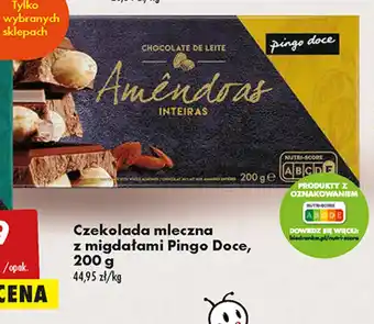 Biedronka Pingo Doce Czekolada mleczna z migdałami 200g oferta