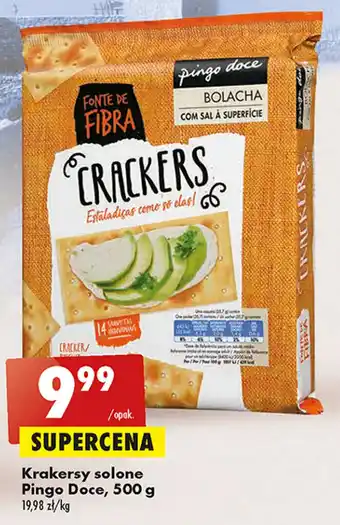 Biedronka Pingo Doce Krakersy solone 500g oferta