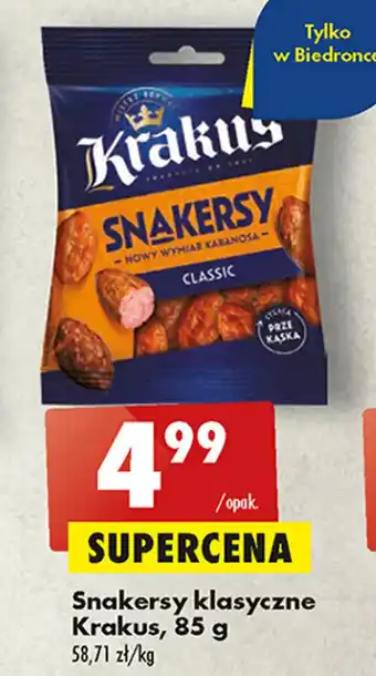 Biedronka Krakus Snakersy klasyczne 85g oferta
