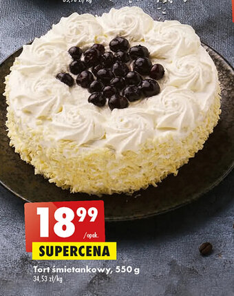 Biedronka Tort śmietankowy 550g oferta