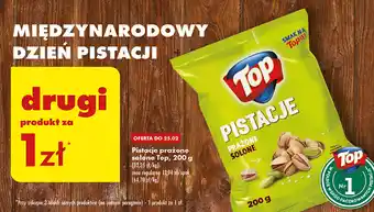 Biedronka Top Pistacje prażone solone, 200g oferta