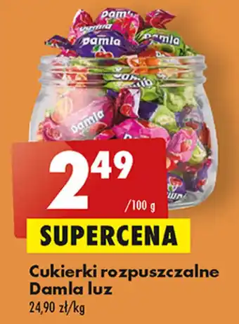 Biedronka Damla Cukierki rozpuszczalne luz 100g oferta