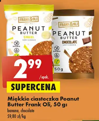 Biedronka Frank Oli Miękkie ciasteczka Peanut Butter 50g oferta