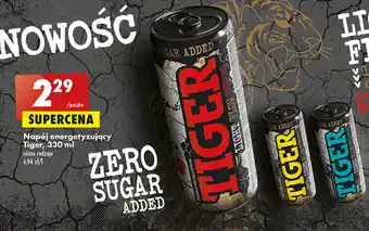 Biedronka Tiger Napój energetyzujący 330ml oferta