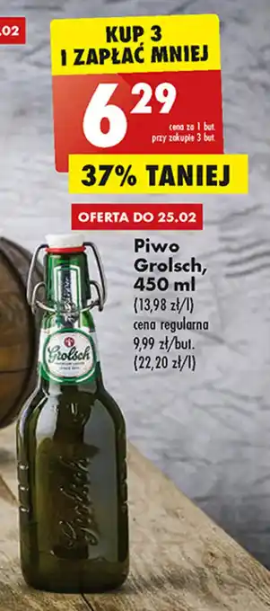 Biedronka Grolsch Piwo 450ml oferta