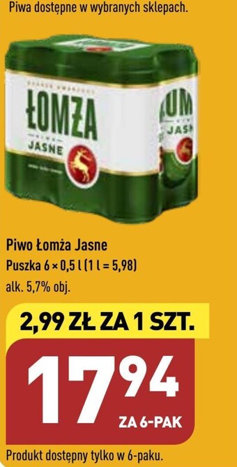ALDI Piwo łomża oferta